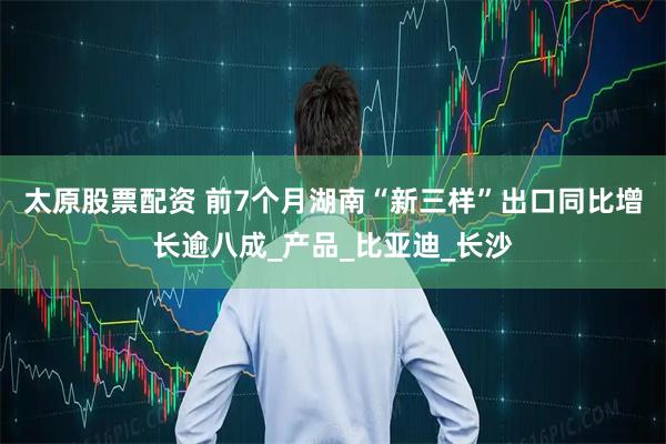 太原股票配资 前7个月湖南“新三样”出口同比增长逾八成_产品_比亚迪_长沙